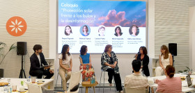 Coloquio Ignacio Crespo, Raquel Aguado, Mónica Foyaca, Leonor Prieto, María Segurado y María José Gómez